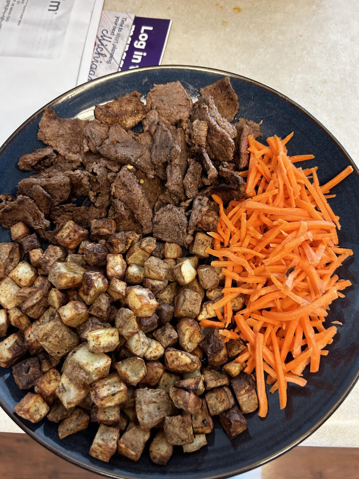 Filet mignon and potatoes