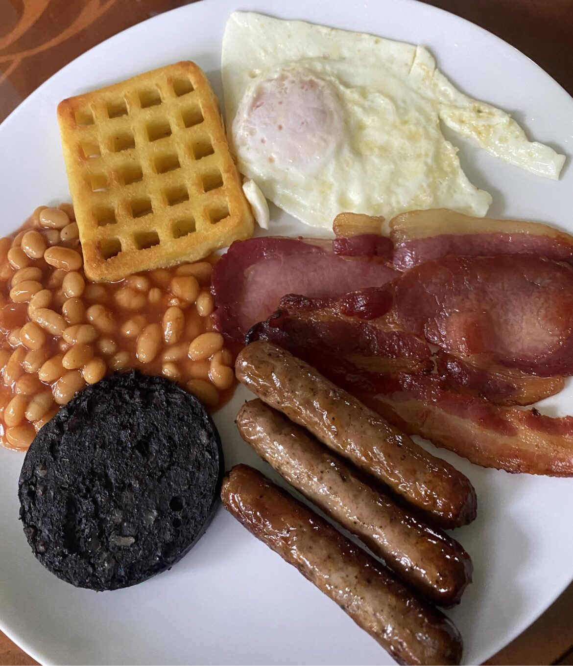 Grandma made breakfast for dinner