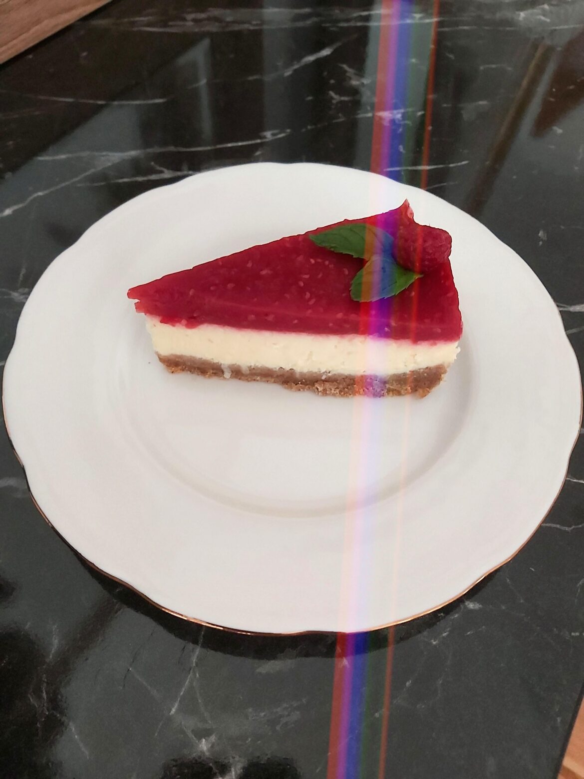 Raspberry Cheesecake [homemade]