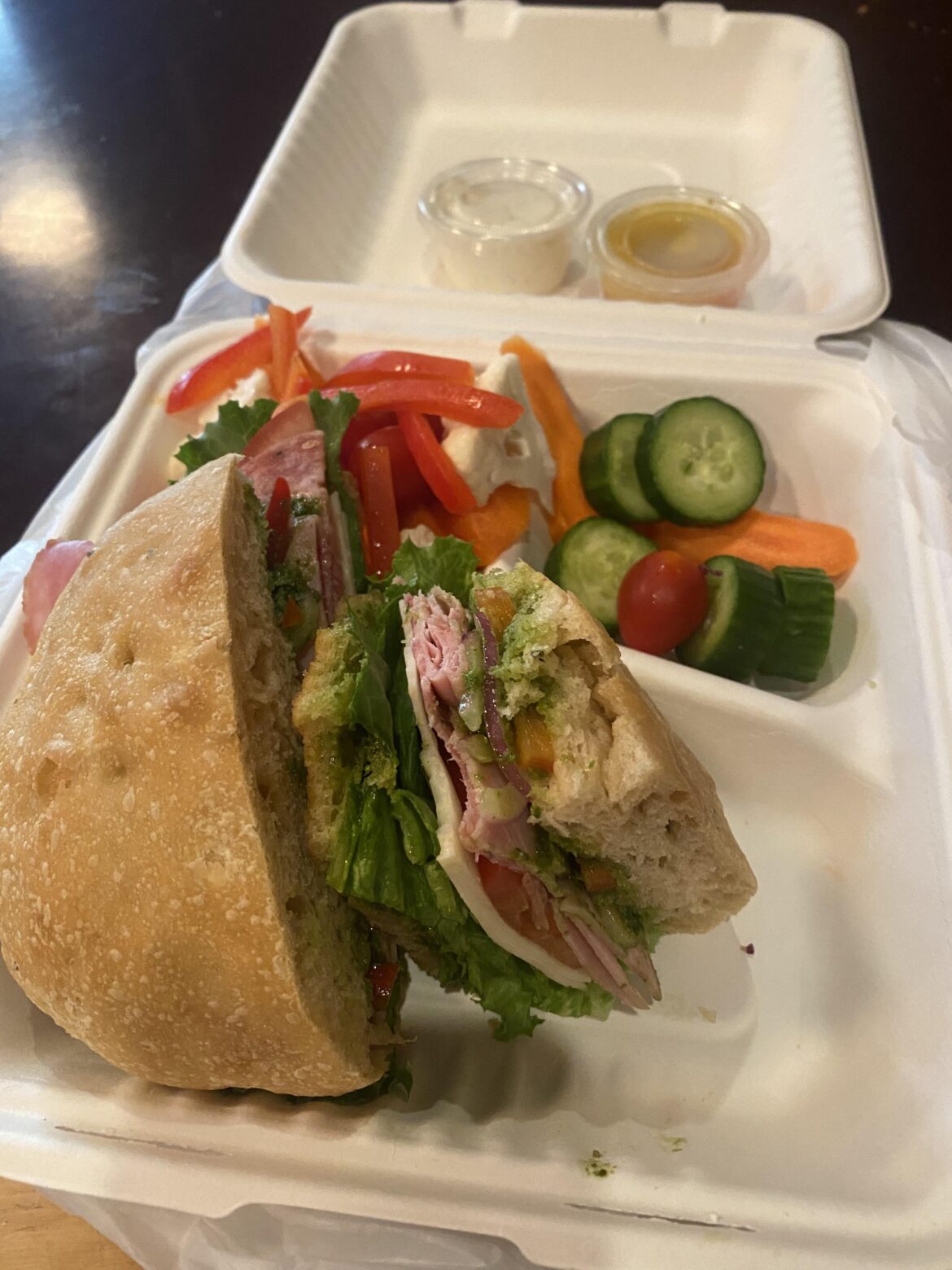 My last Italian sandwich at my town’s beloved bakery/sandwich place before I move