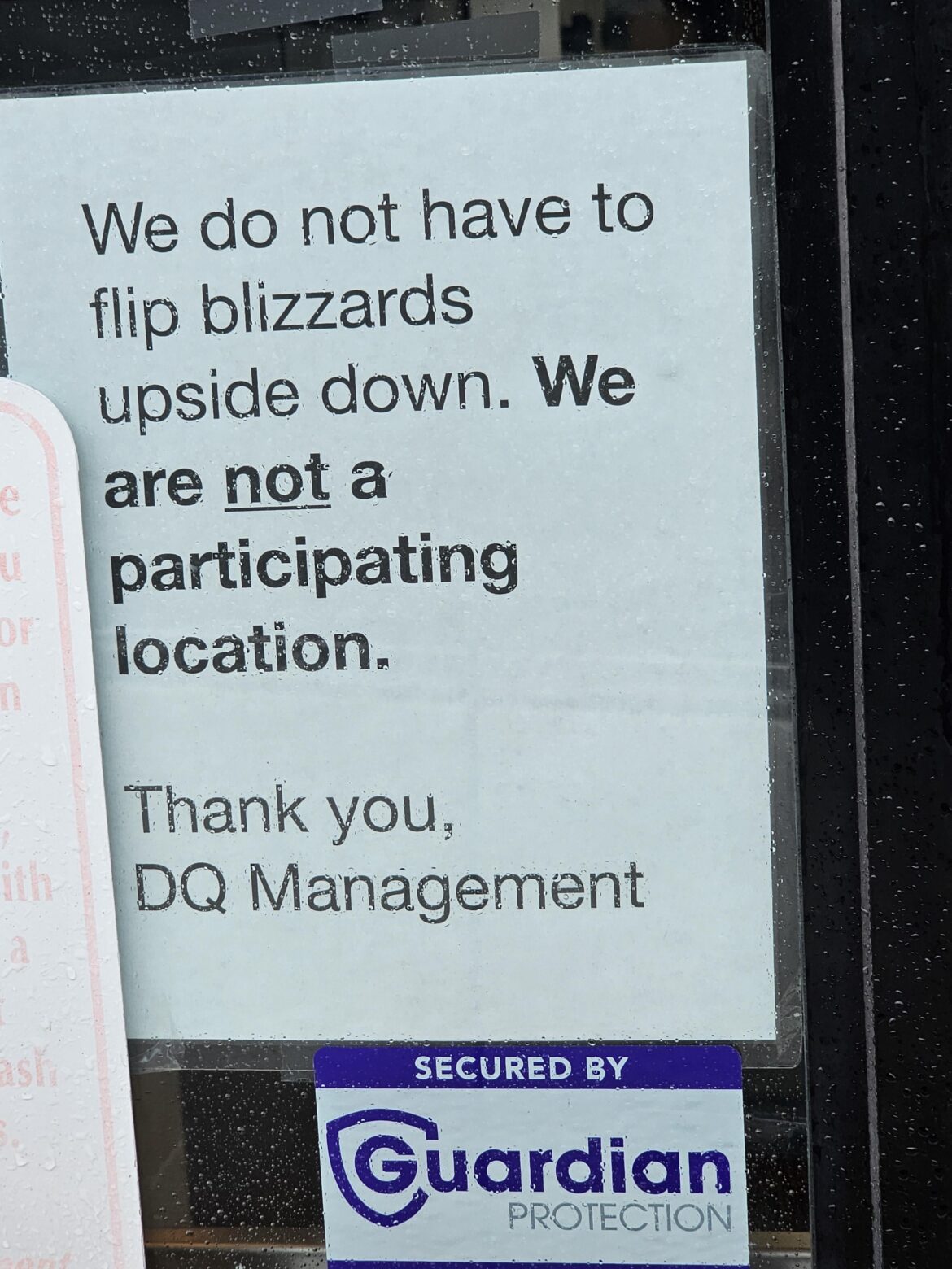 Mayfield DQ would never.