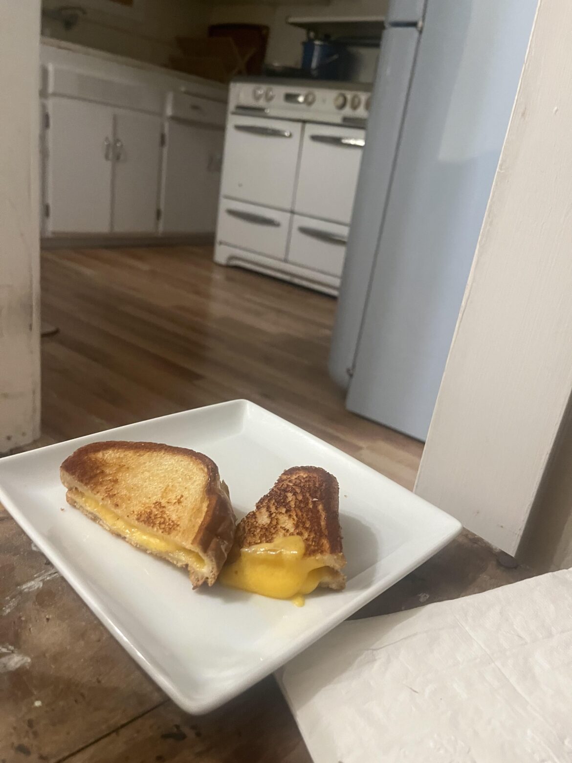 A simple grilled cheese