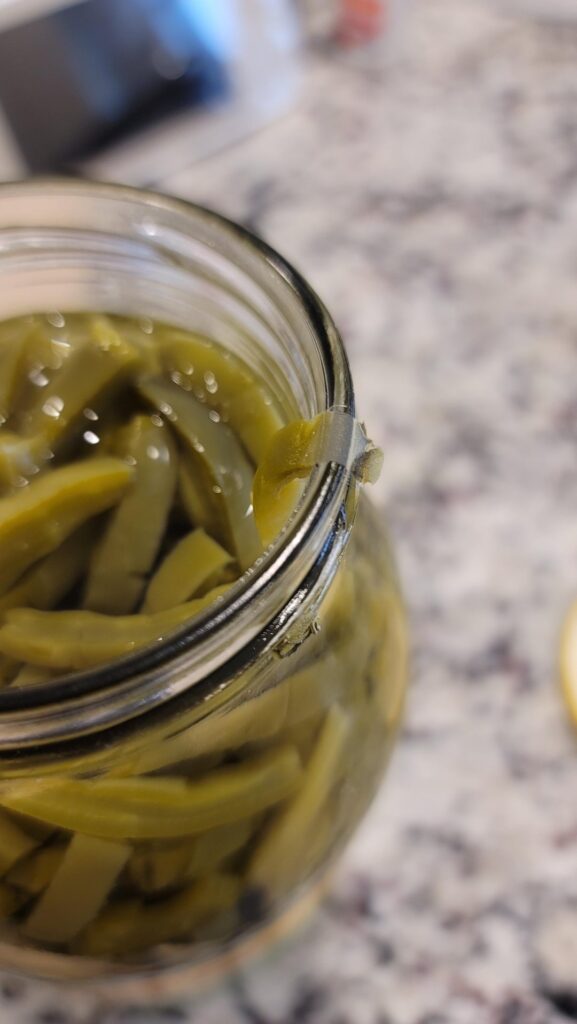 Food found under lid after opening.