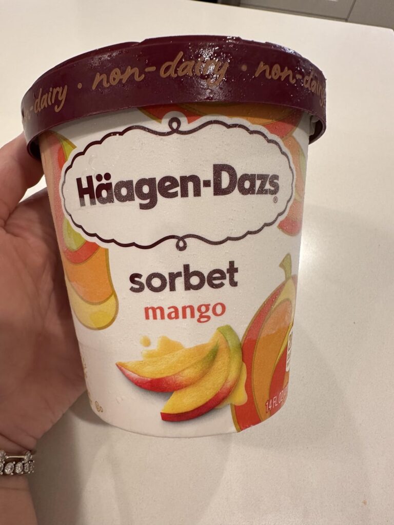 Haagen Dazs mango sorbet Haagen Dazs mango sorbet