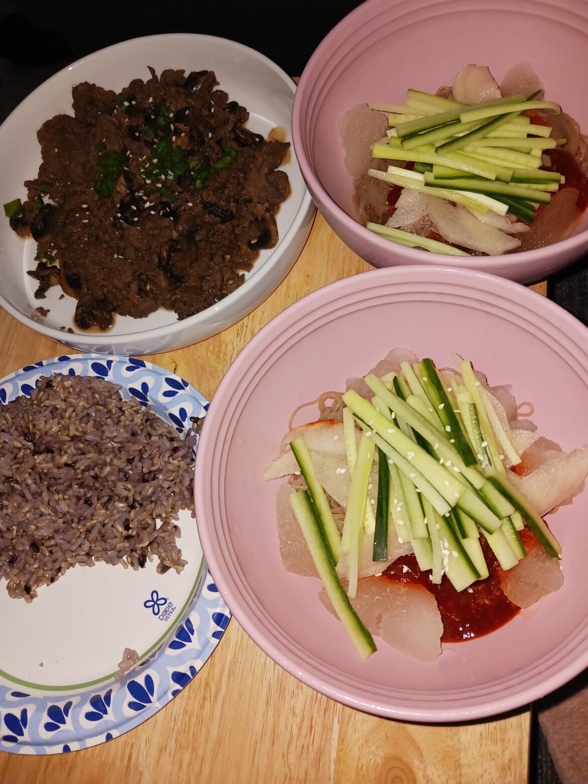 Old post got deleted, my fiancée made korean food last week.