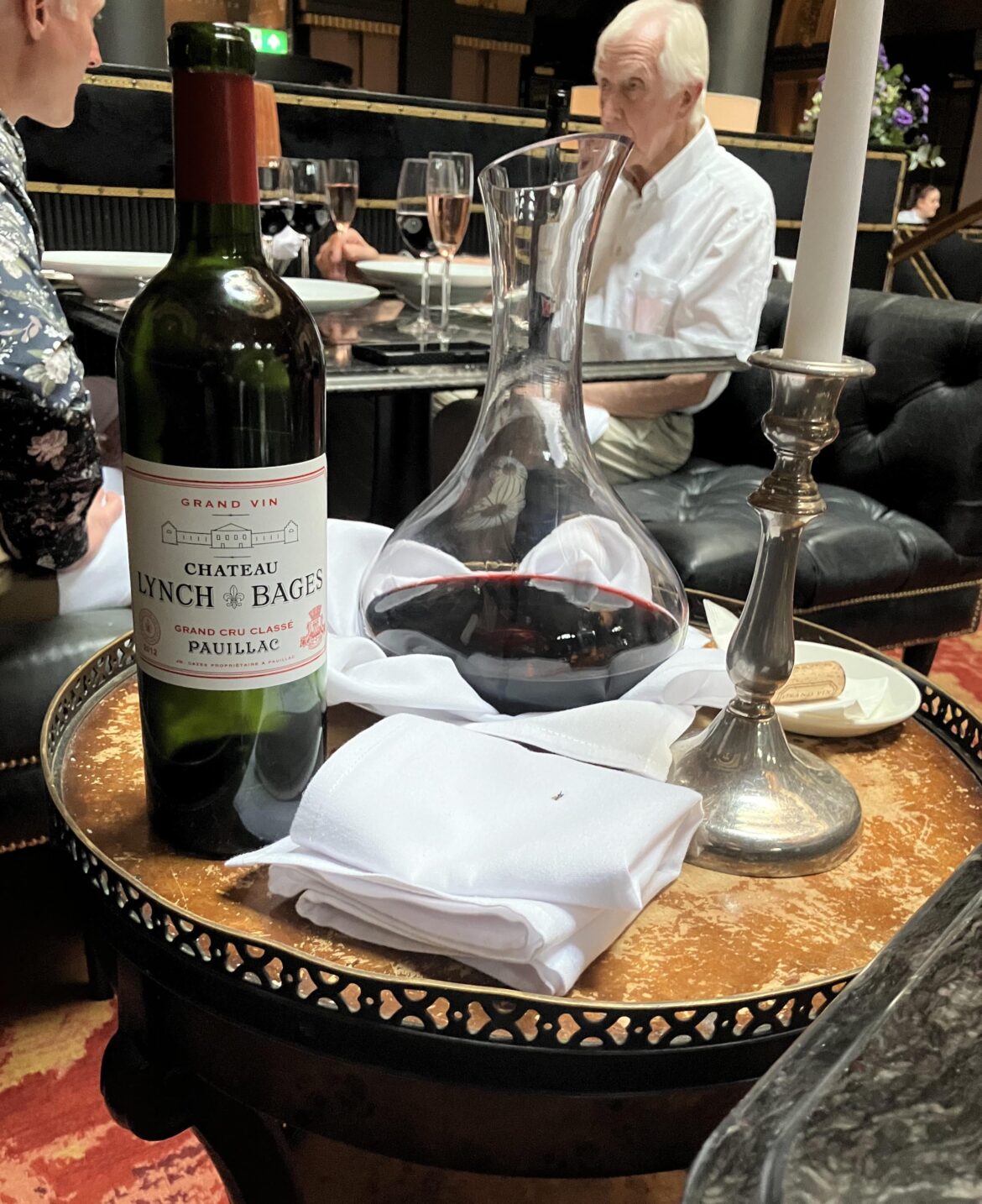 2012 Lynch-Bages at the restaurant