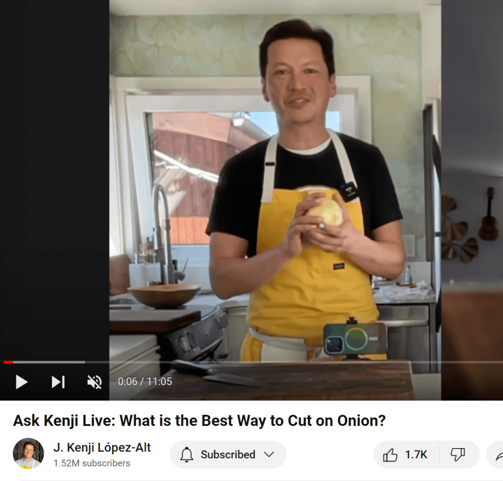 Kenji looking like a stud in his latest video