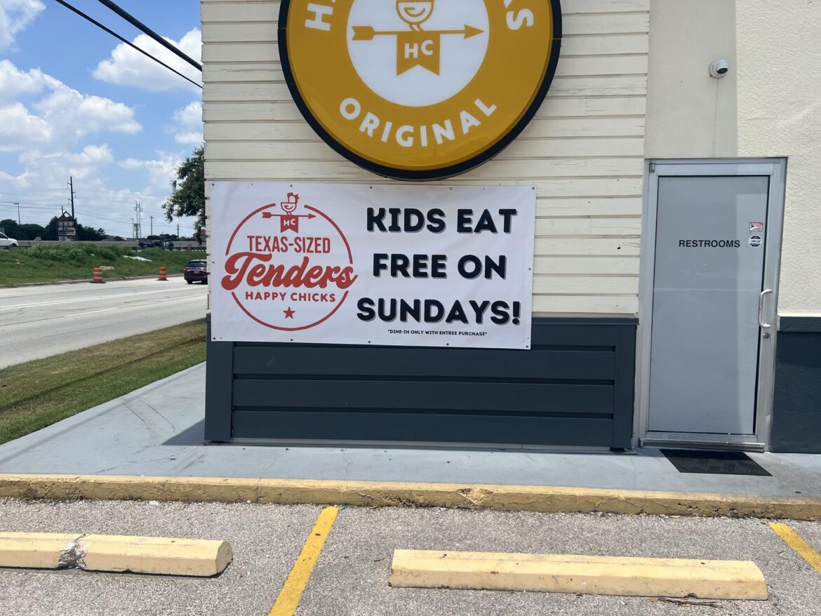 Kids eat free tomorrow @Happy Chicks