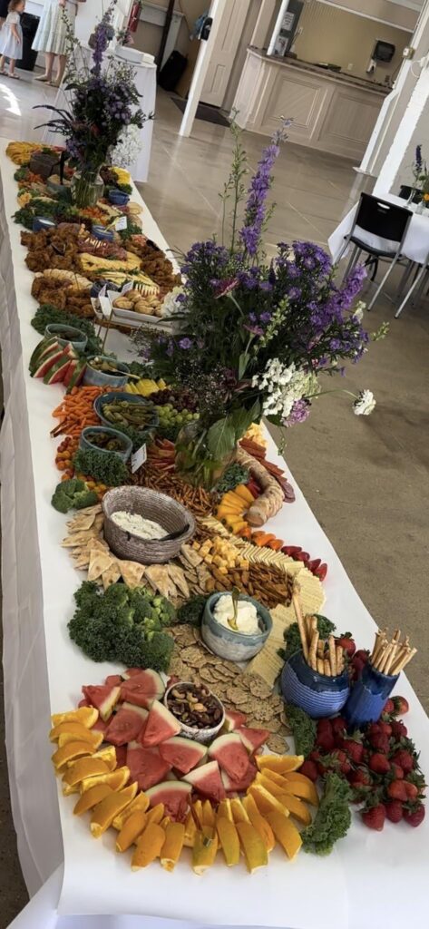 My grazing table for an engagement party