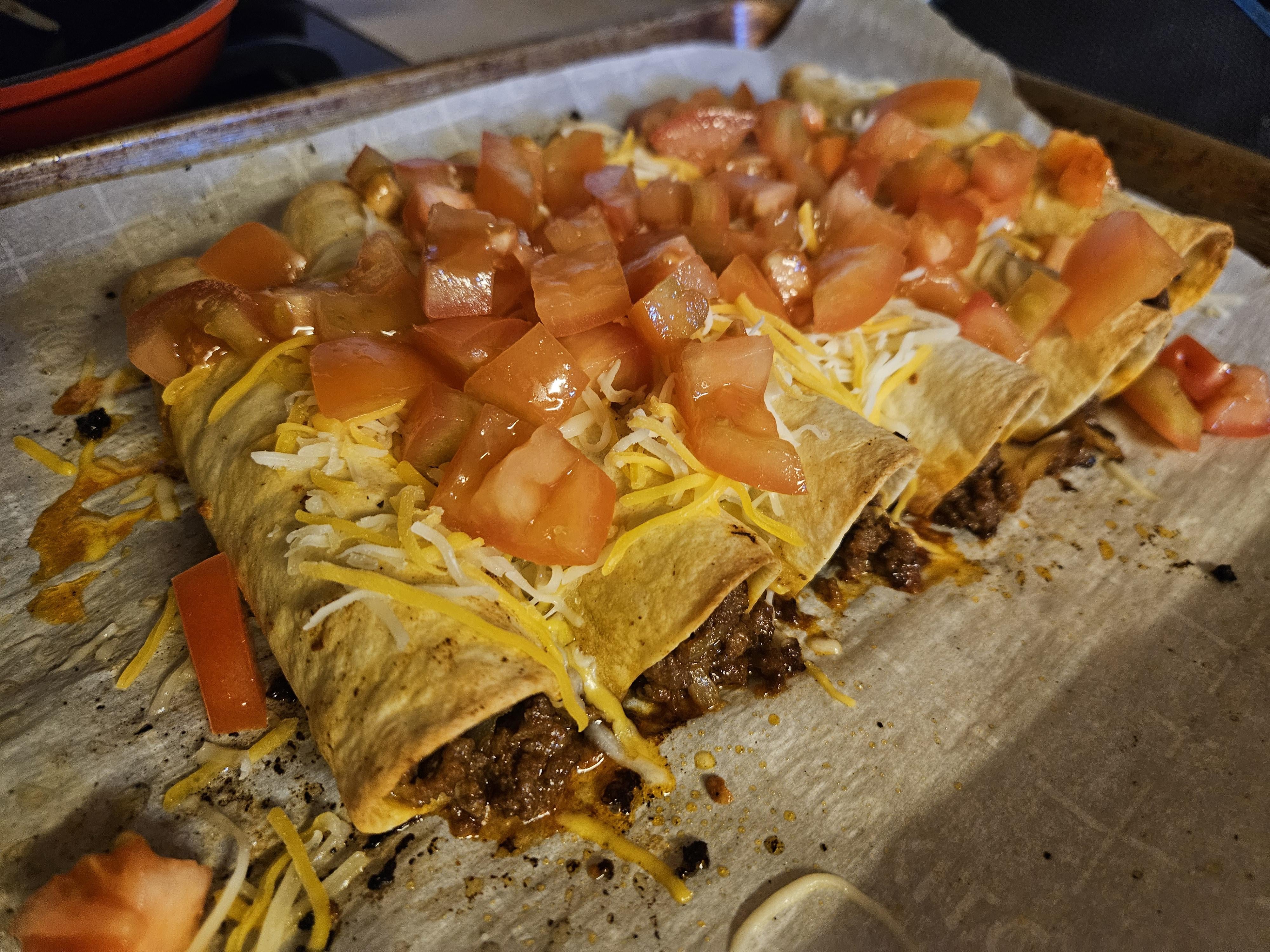 Beef Flautas! Dining and Cooking