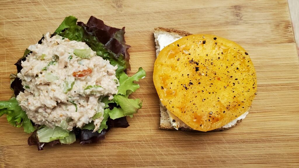 Hot day deserves a cool tuna salad sandwich on sourdough