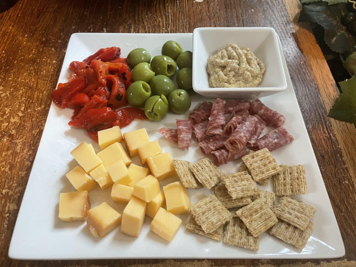 A very simple plate for dinner tonight