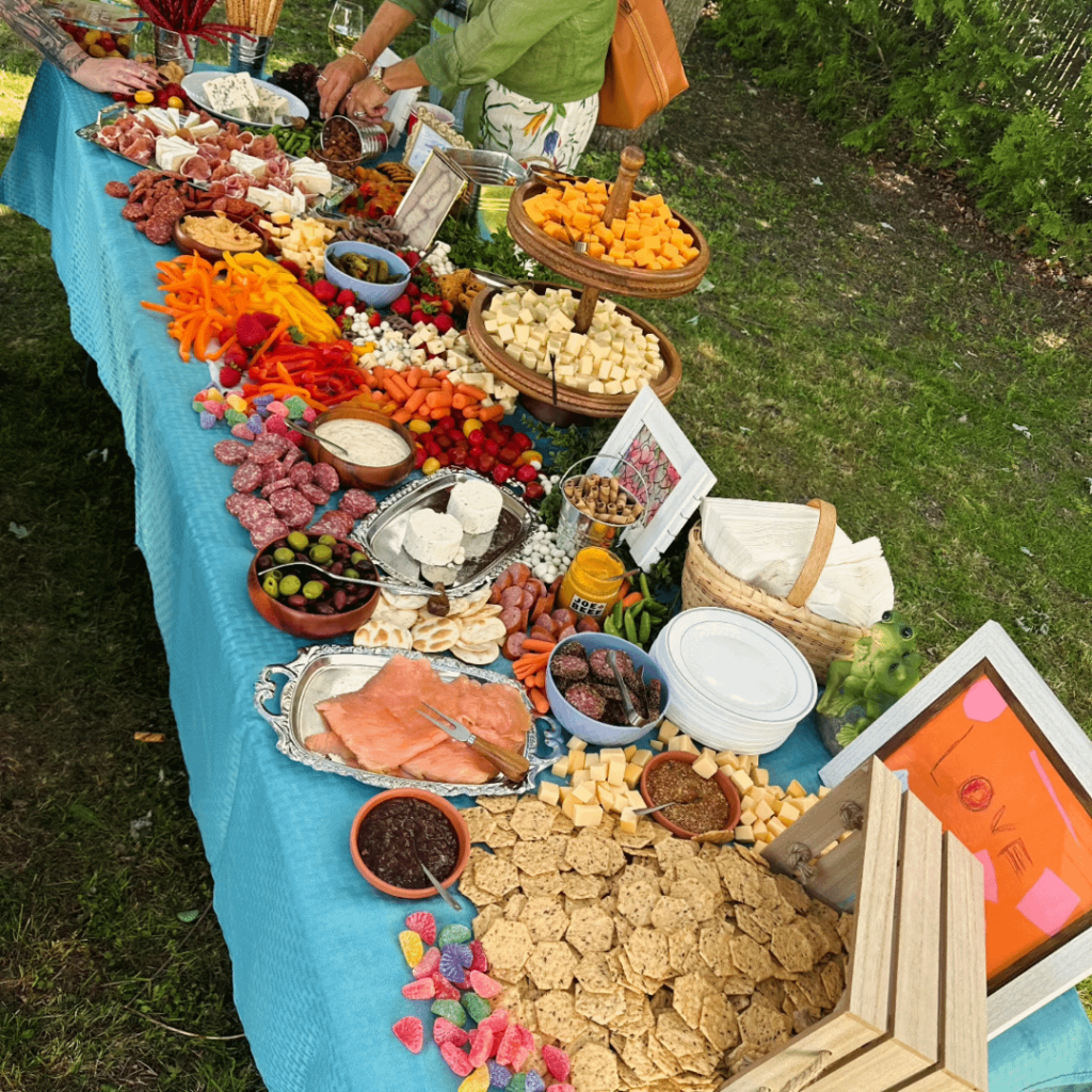 My Amateur Charcuterie Table for 100 People at a Family Members Wedding