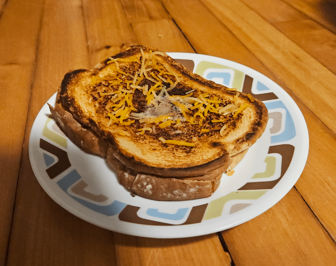 Midnight grilled cheese with my homie Dining and Cooking
