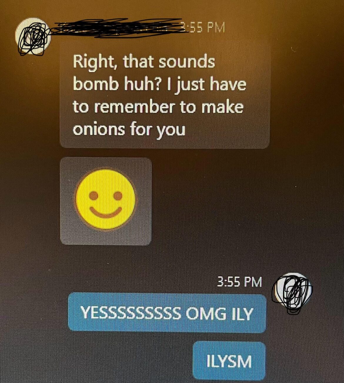 My friend invited me to dinner at her house :)