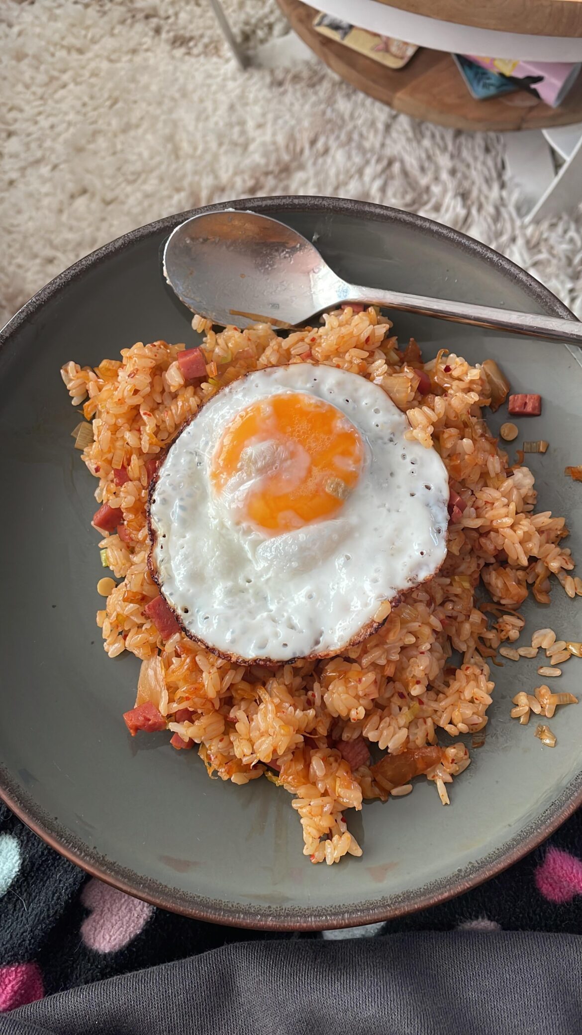 My comfort food: Kimchi fried rice!