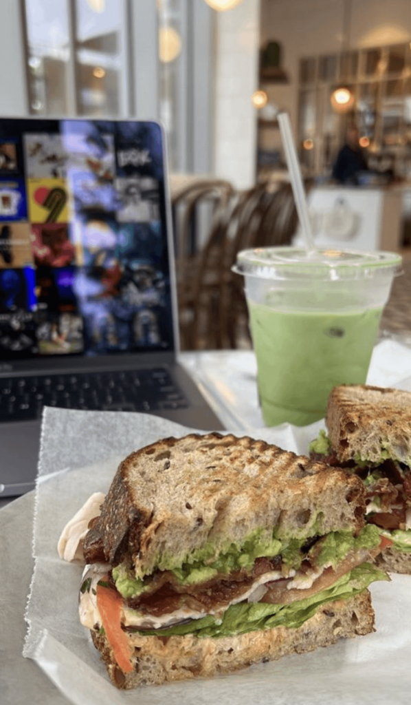 I always come here to grab a sandwich and get some work done