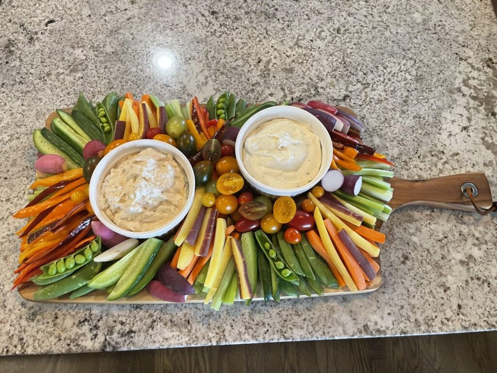 Crudités and Charcuterie/Cheese Board for 20 Friends