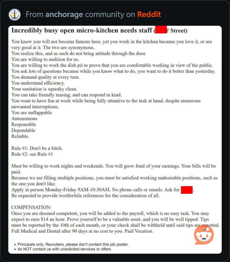 Old Craigslist ad for my local town