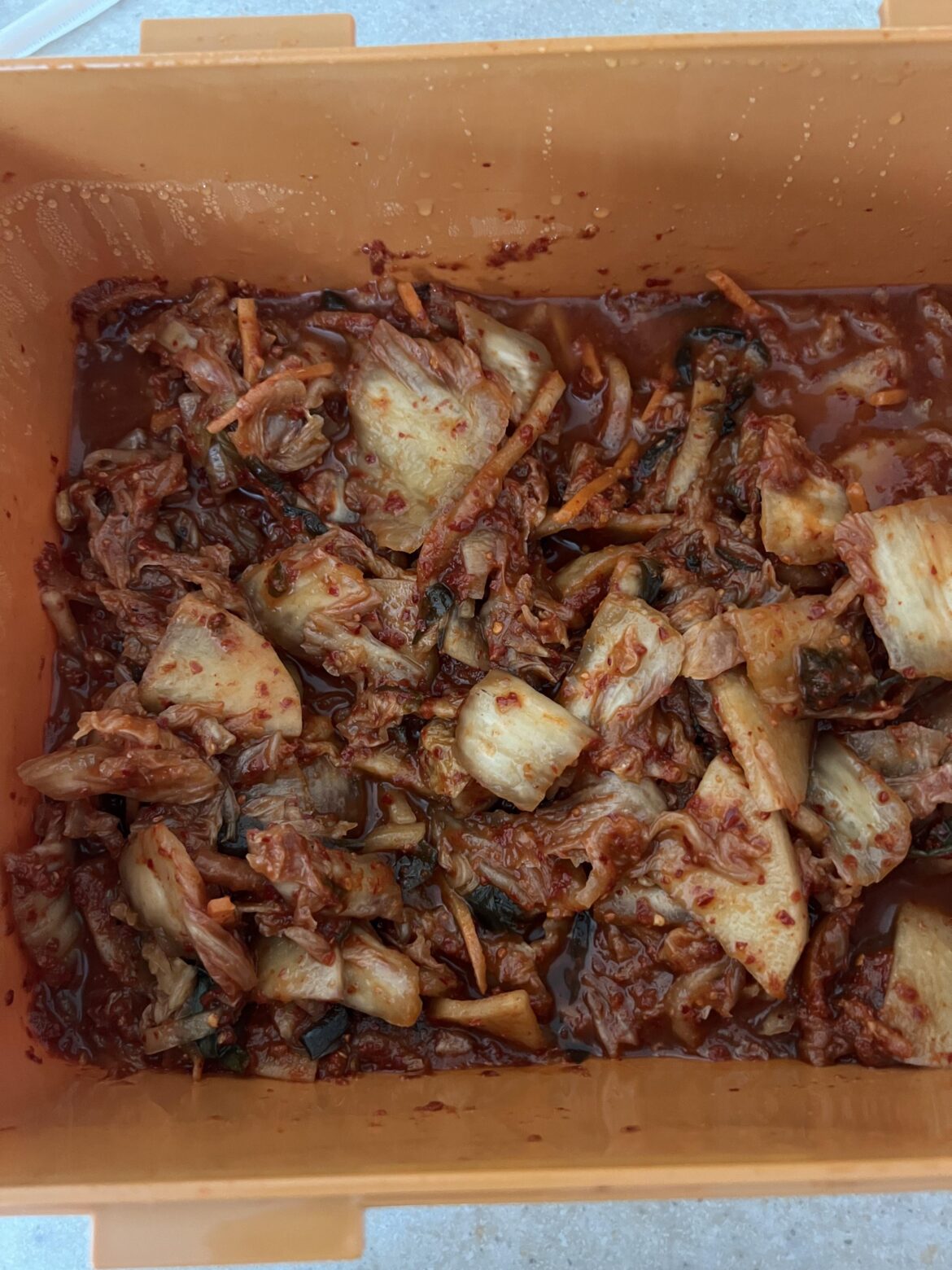 Kimchi taste like alcohol?