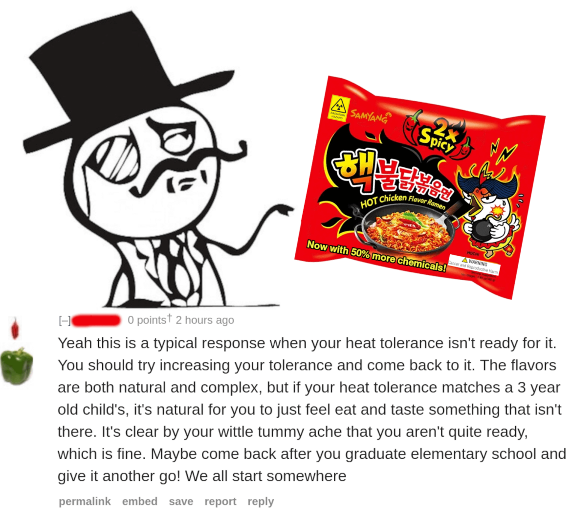 The Buldak Wine Snob strikes again