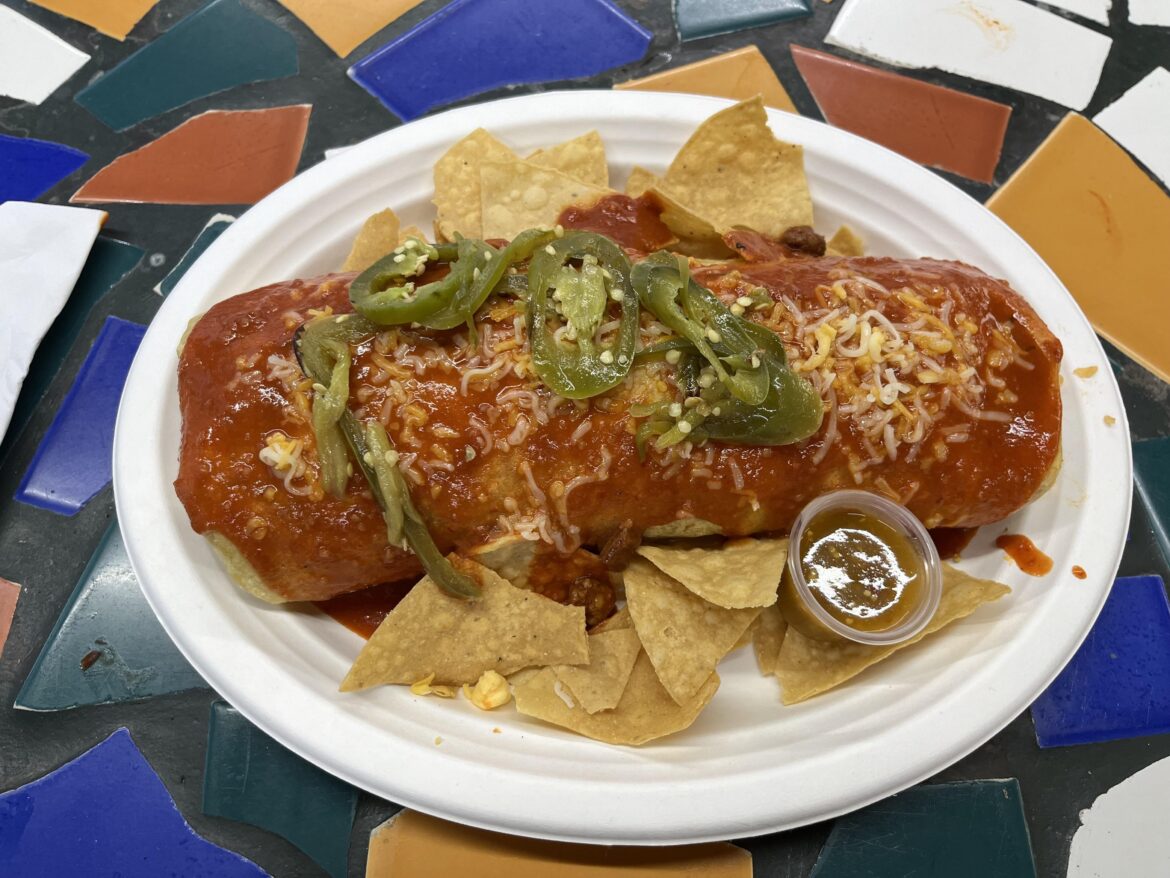 The titular Super Burrito from El Super Burrito