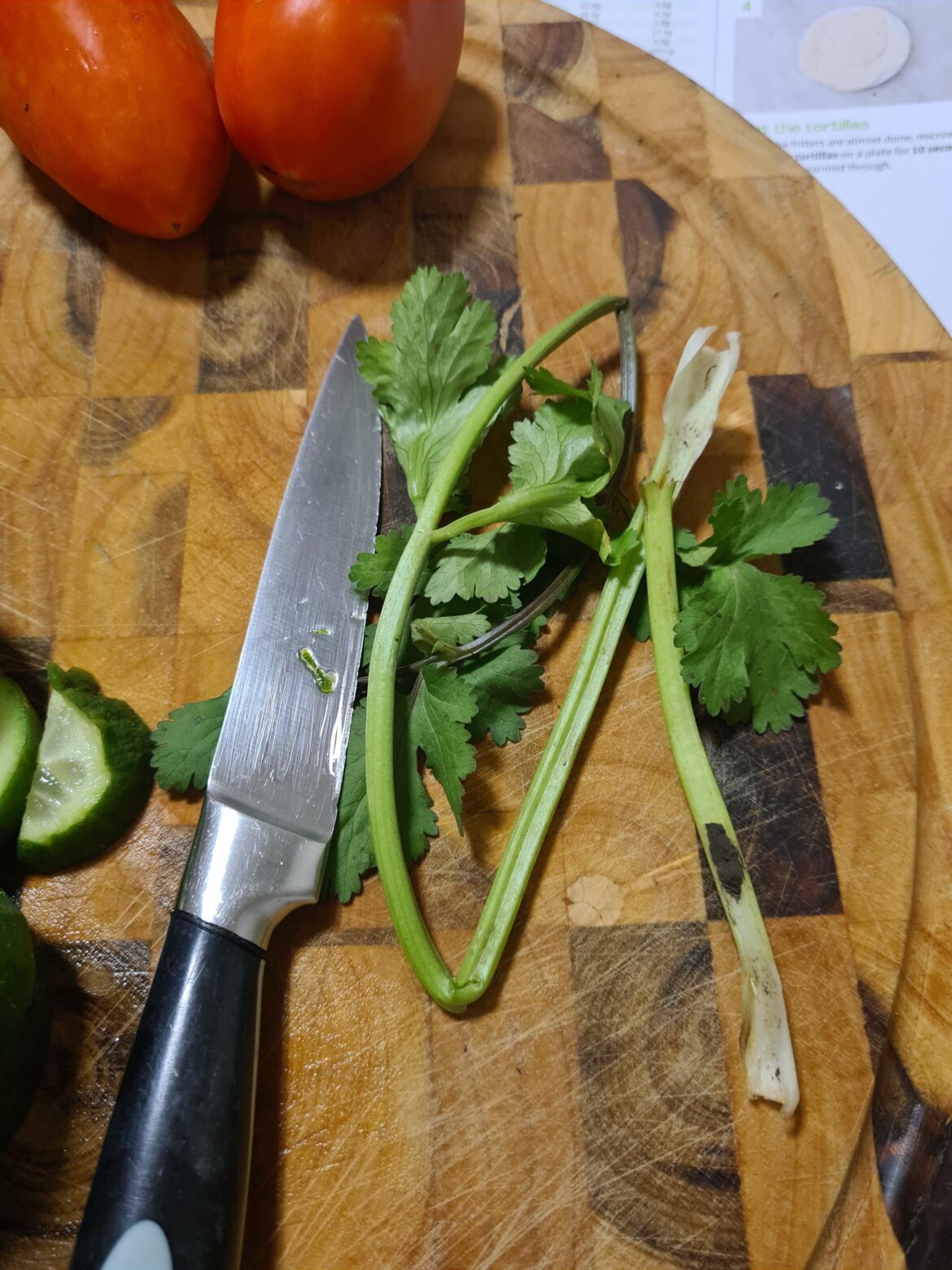 Coriander for 4 people
