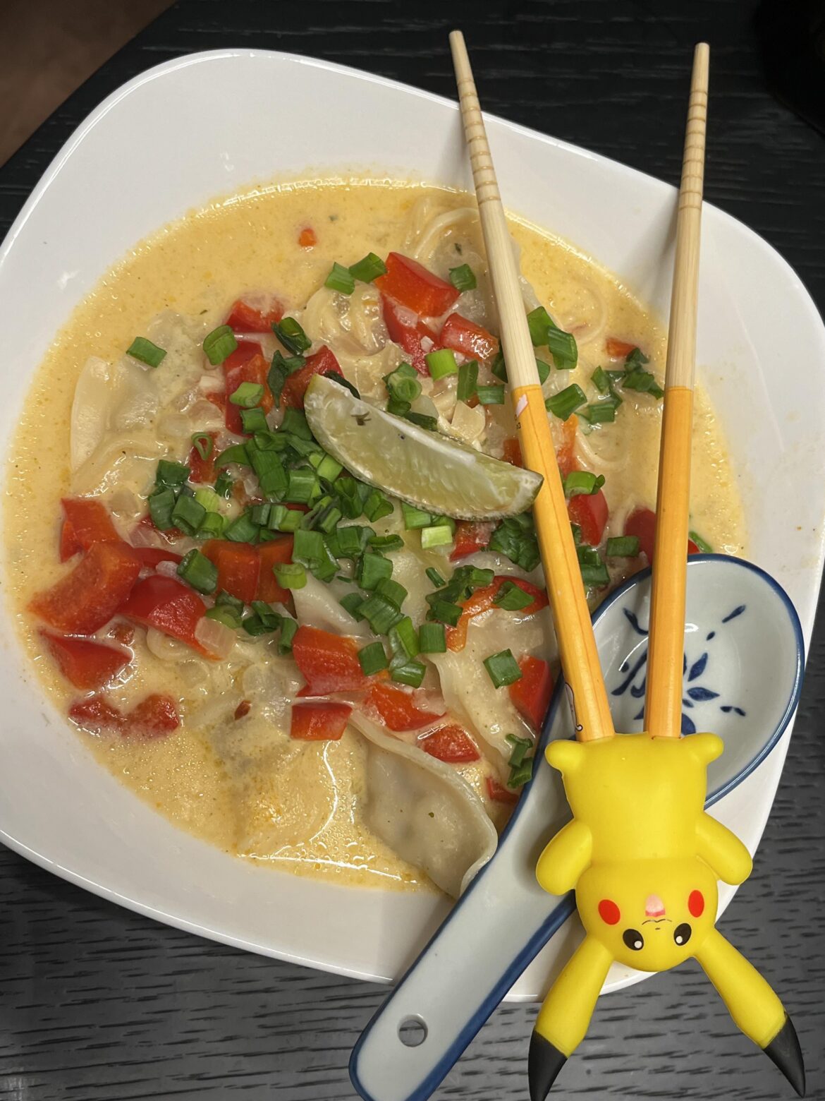 Tom Kha gyoza noodle soup