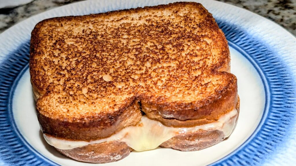 White Vermont Cheddar on Honey Wheat.. yummm