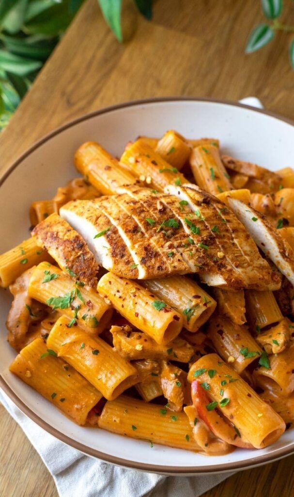 Spicy Creamy Cajun Chicken Pasta
