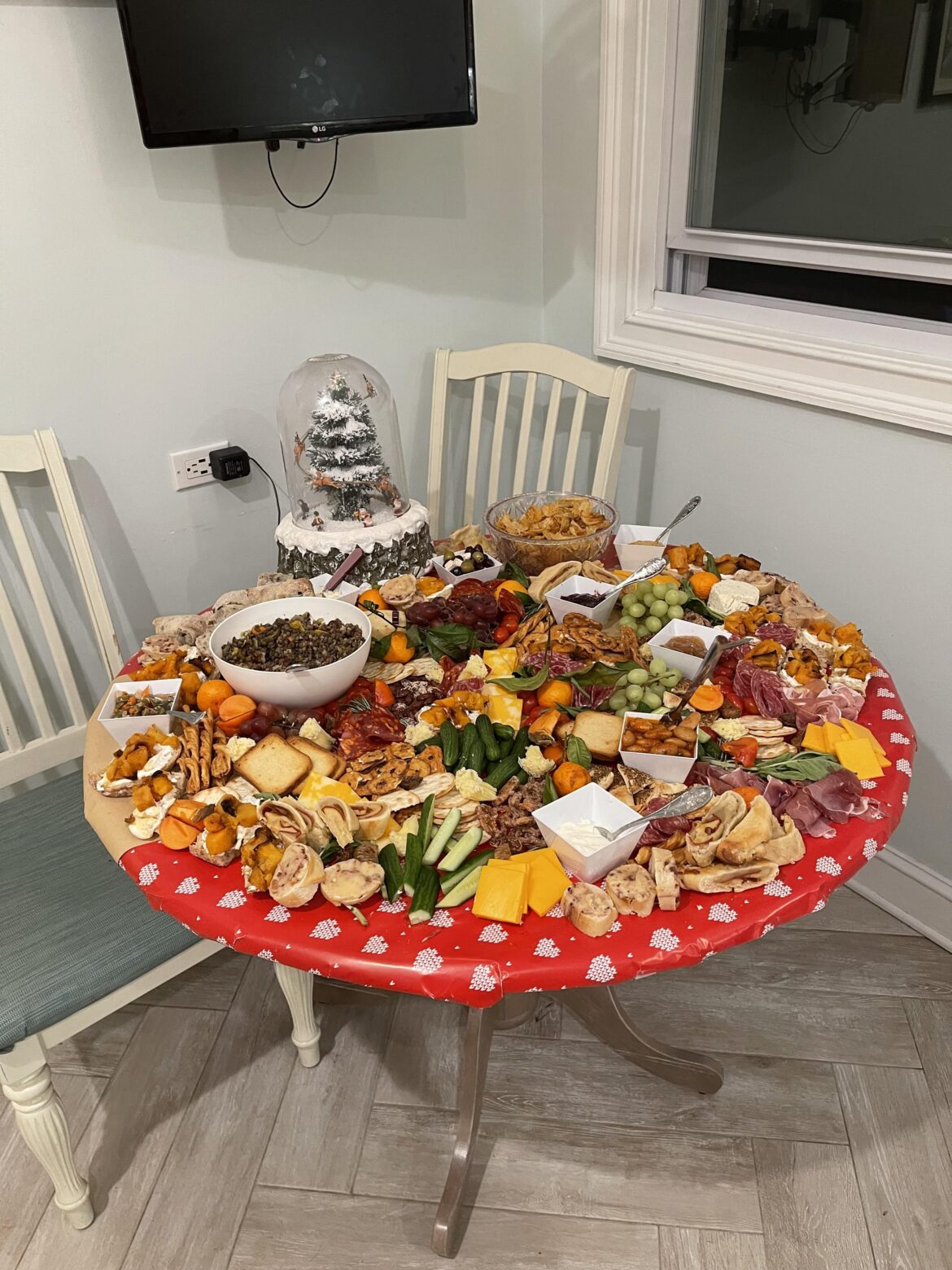 Our spread from last Christmas