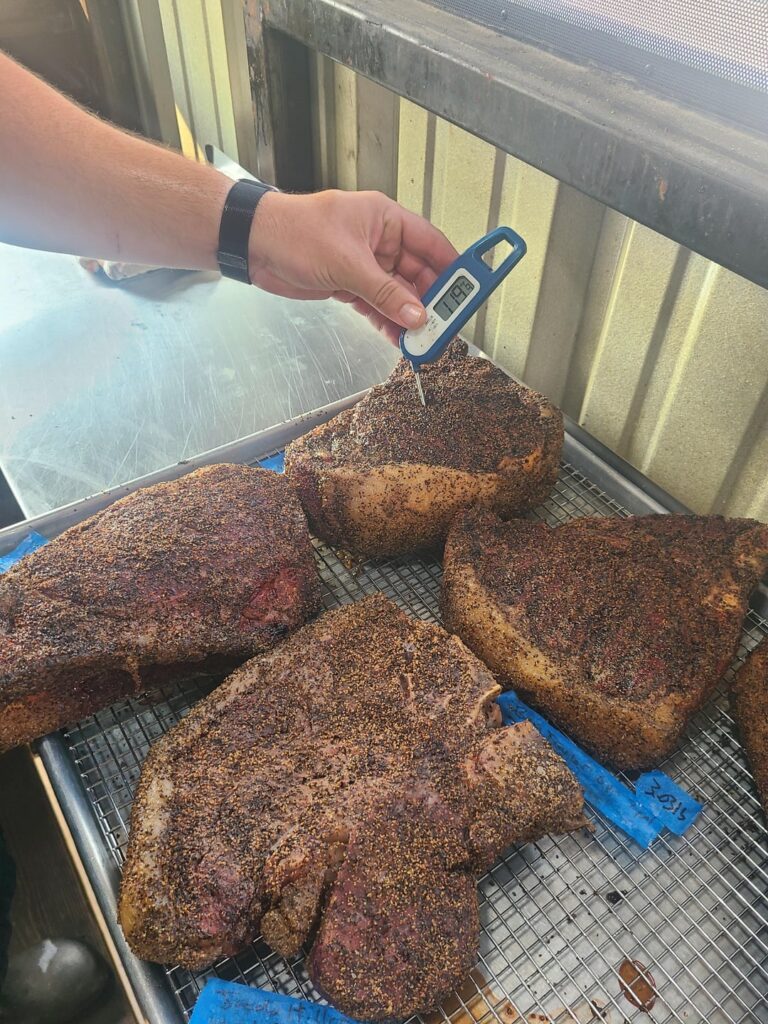 Smoked and seared steak at LeRoy and Lewis