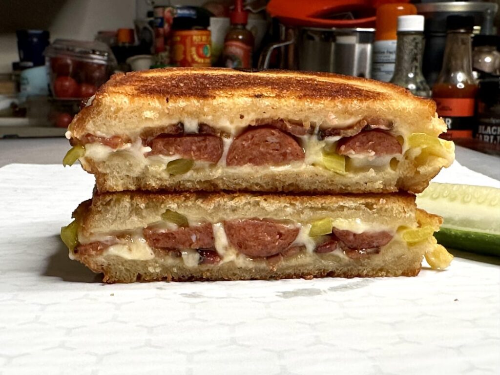 This hot dog is a sandwich
