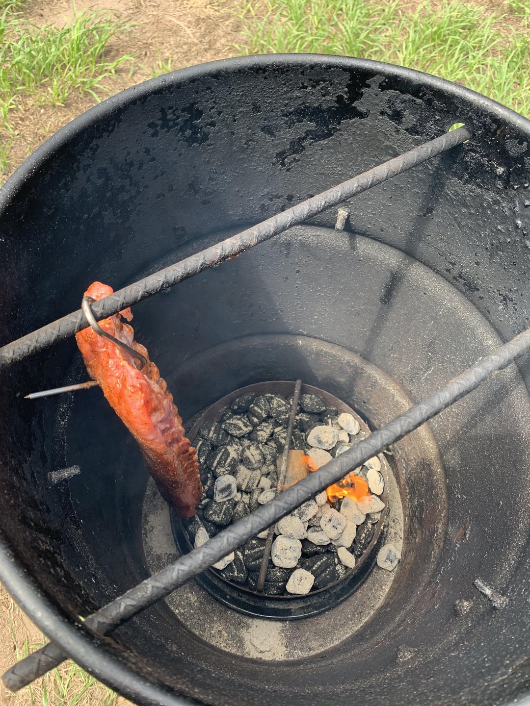 Baby backs on the PBC - Dining and Cooking