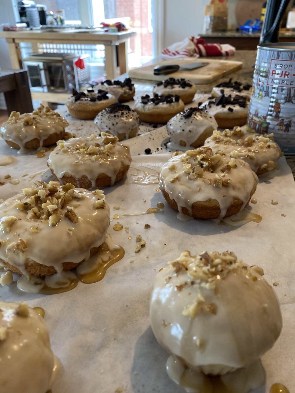 Oreo & Maple Walnut Donuts 🌱