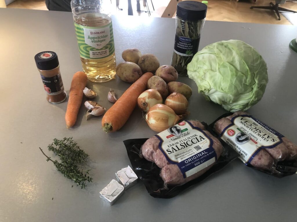 Slow Cooker Cabbage and Sausage