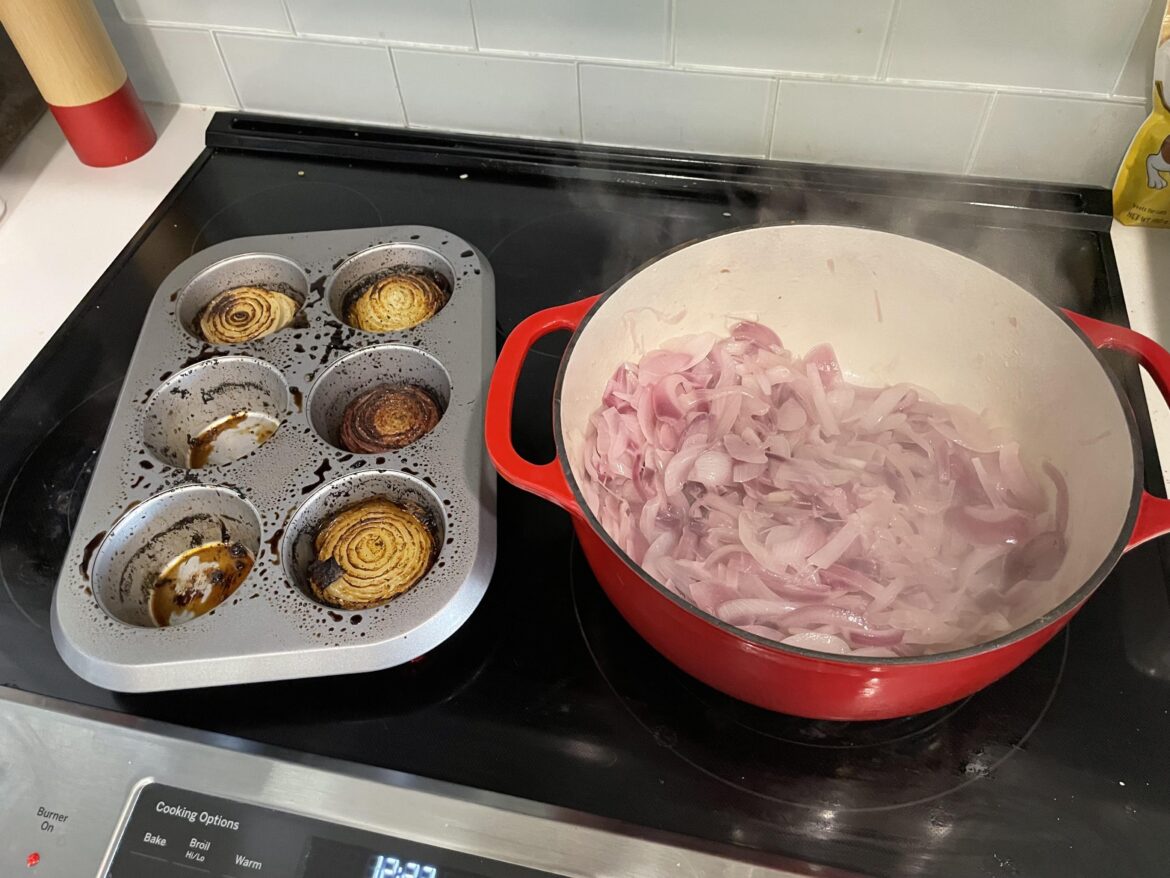 Life has me down, cooking up a f*ck ton of onions to make myself feel better.