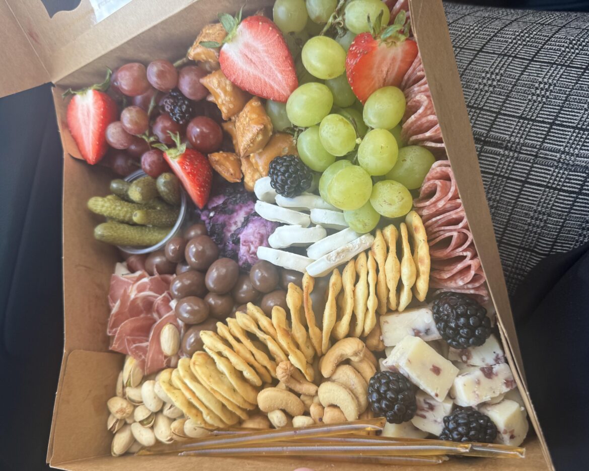 This board I’m eating with my gal pals for bridgerton binge watch