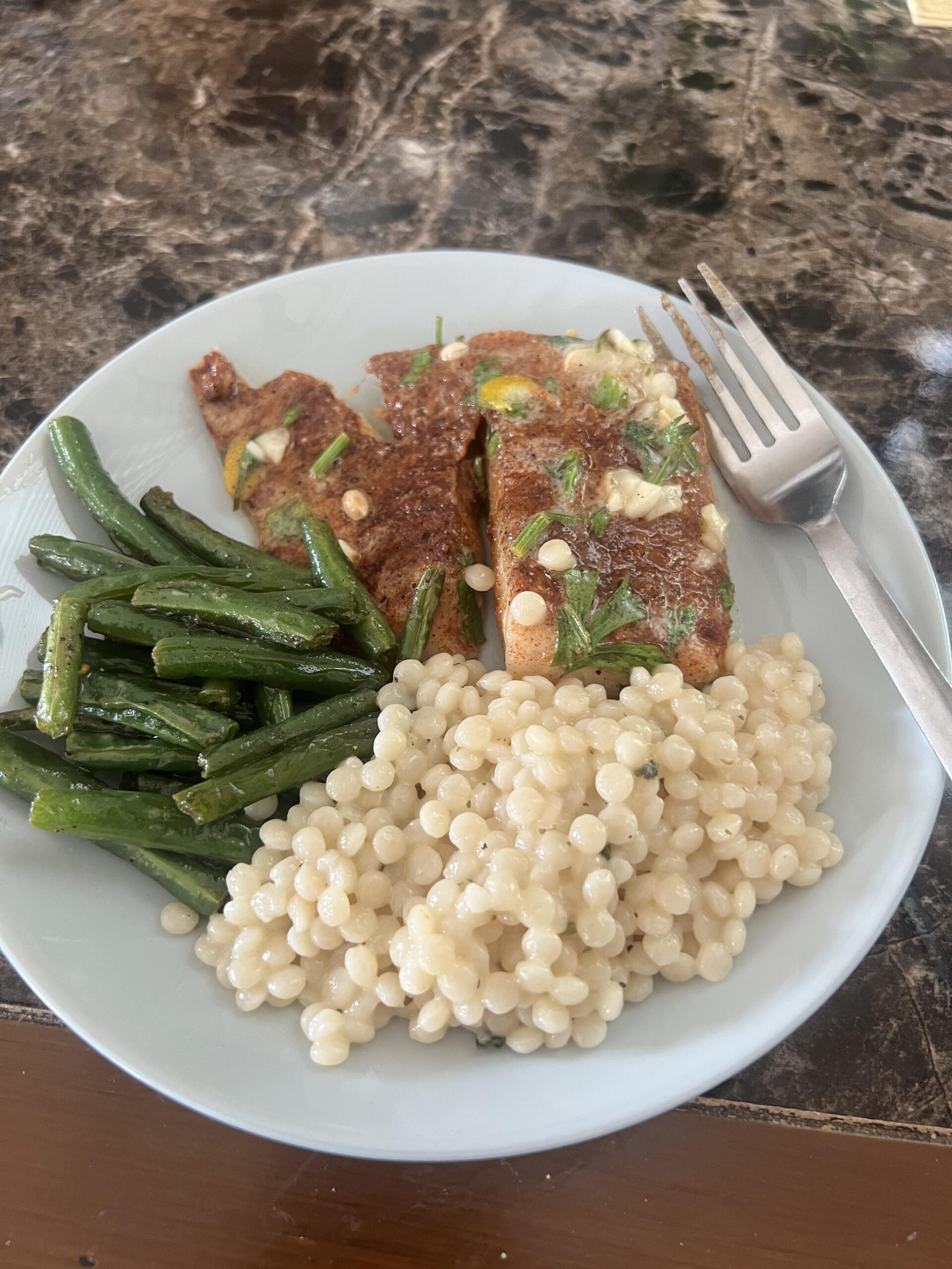 Tilapia with almondparsley gremolata Dining and Cooking