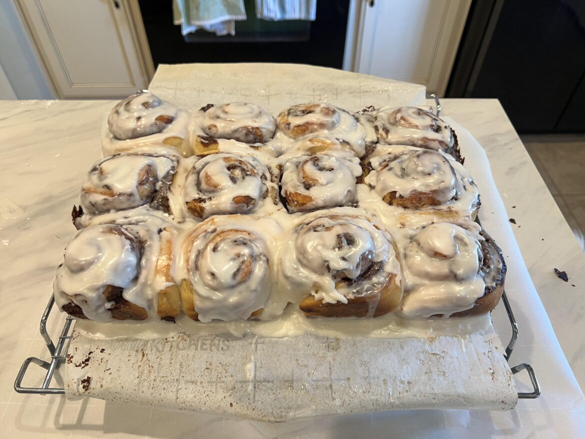 My first time making cinnamon rolls from scratch