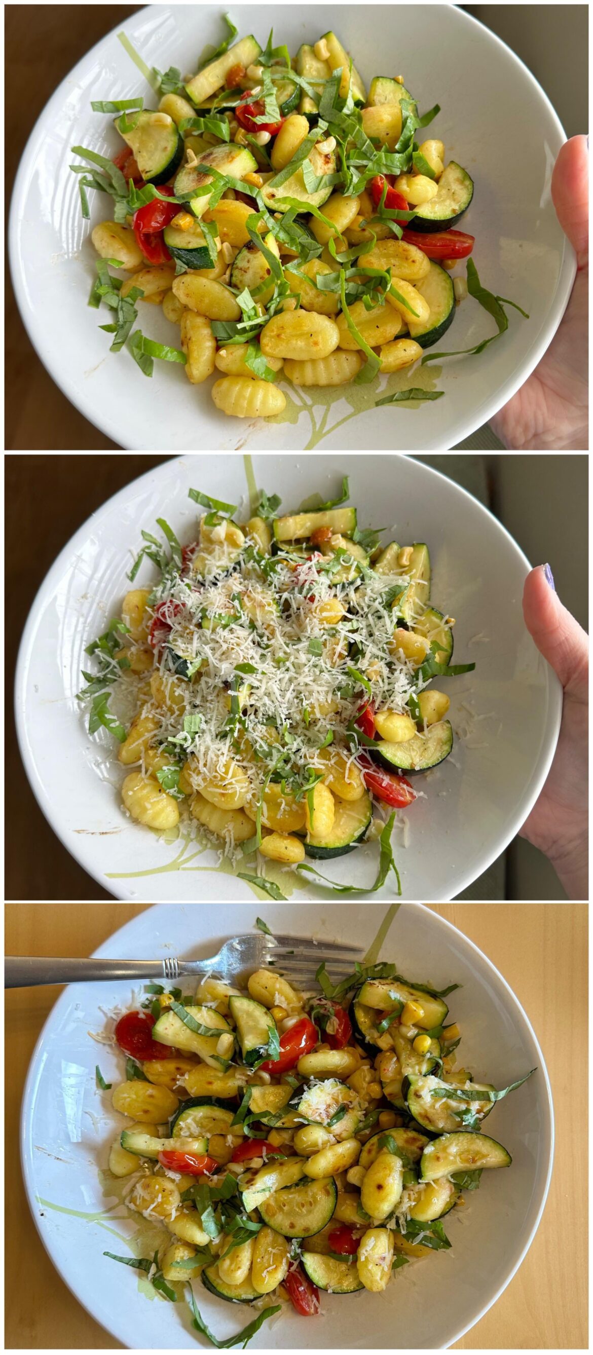 Summer veggie gnocchi
