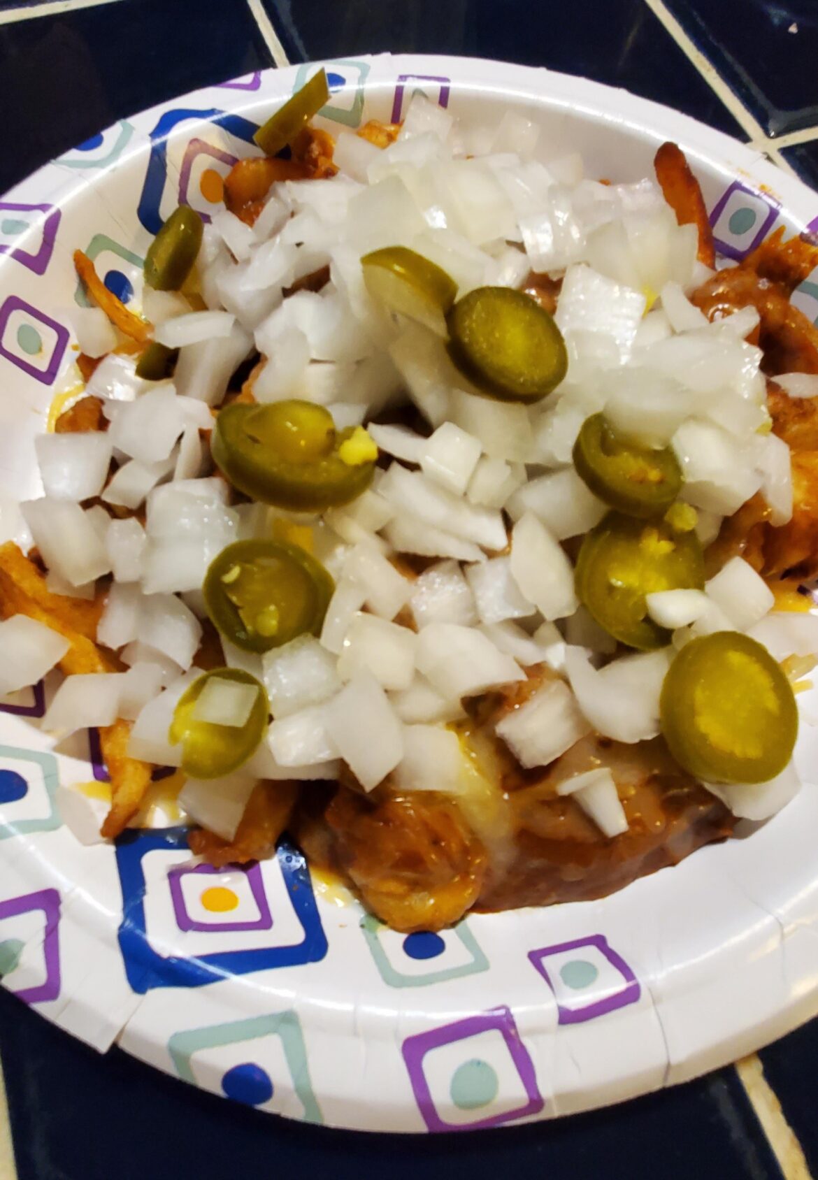 My chili cheese curly fries the other night