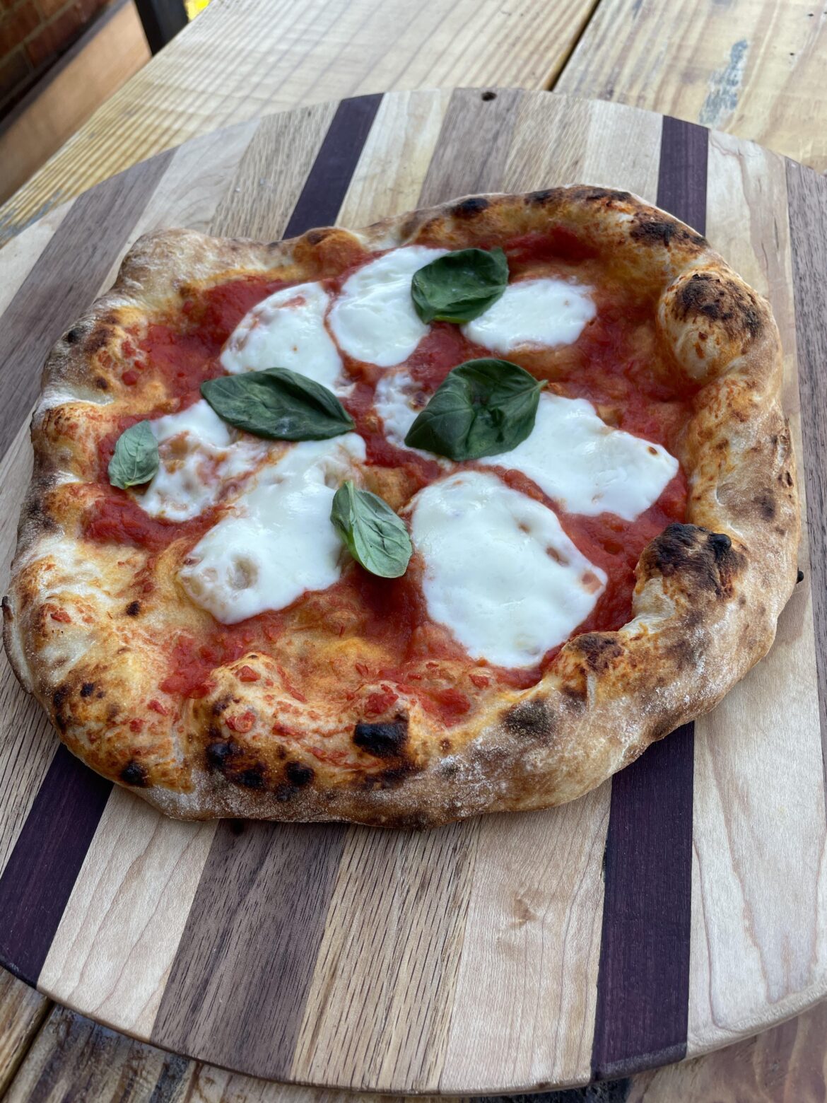 Tried a new same day dough recipe. Not mad at it but needs some salt. 70% hydration.