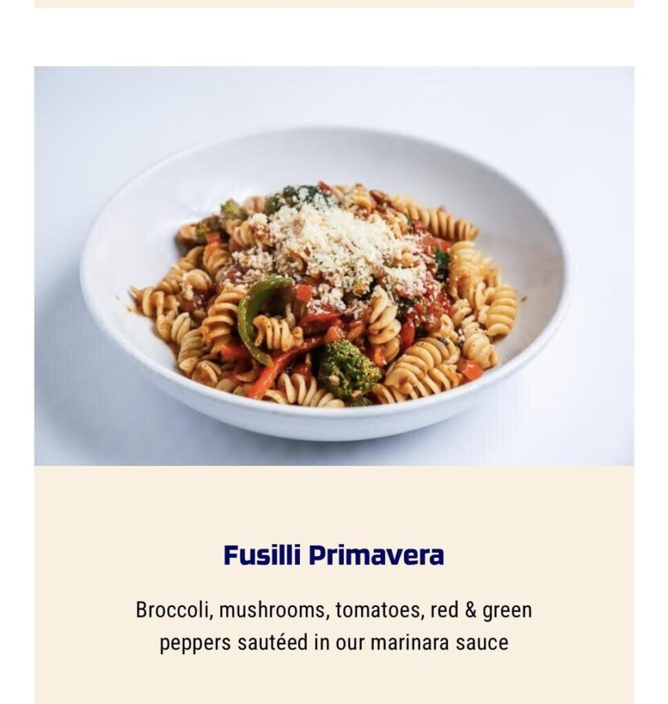 calories? photo of a different pasta for portion size comparison