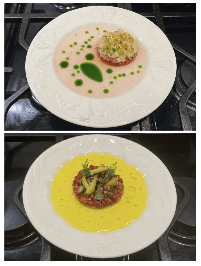 Two Iterations of Mushroom "Tartare"