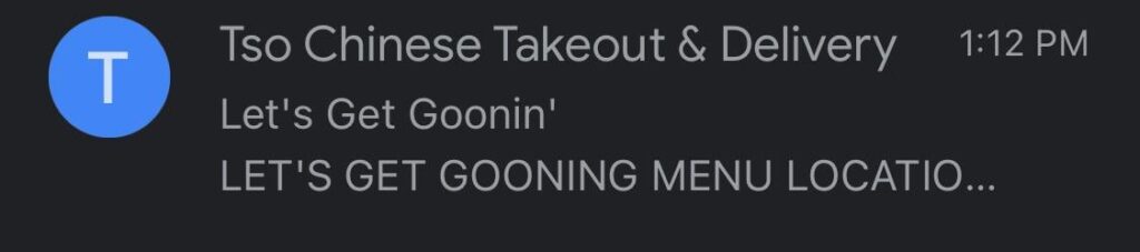 Did anyone else get this interestingly worded email from Tso? 👀 🦀 🥵