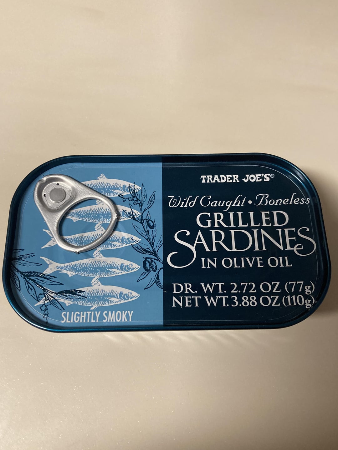 Trader Joe’s Wild Caught Boneless Grilled Sardines on Olive Oil