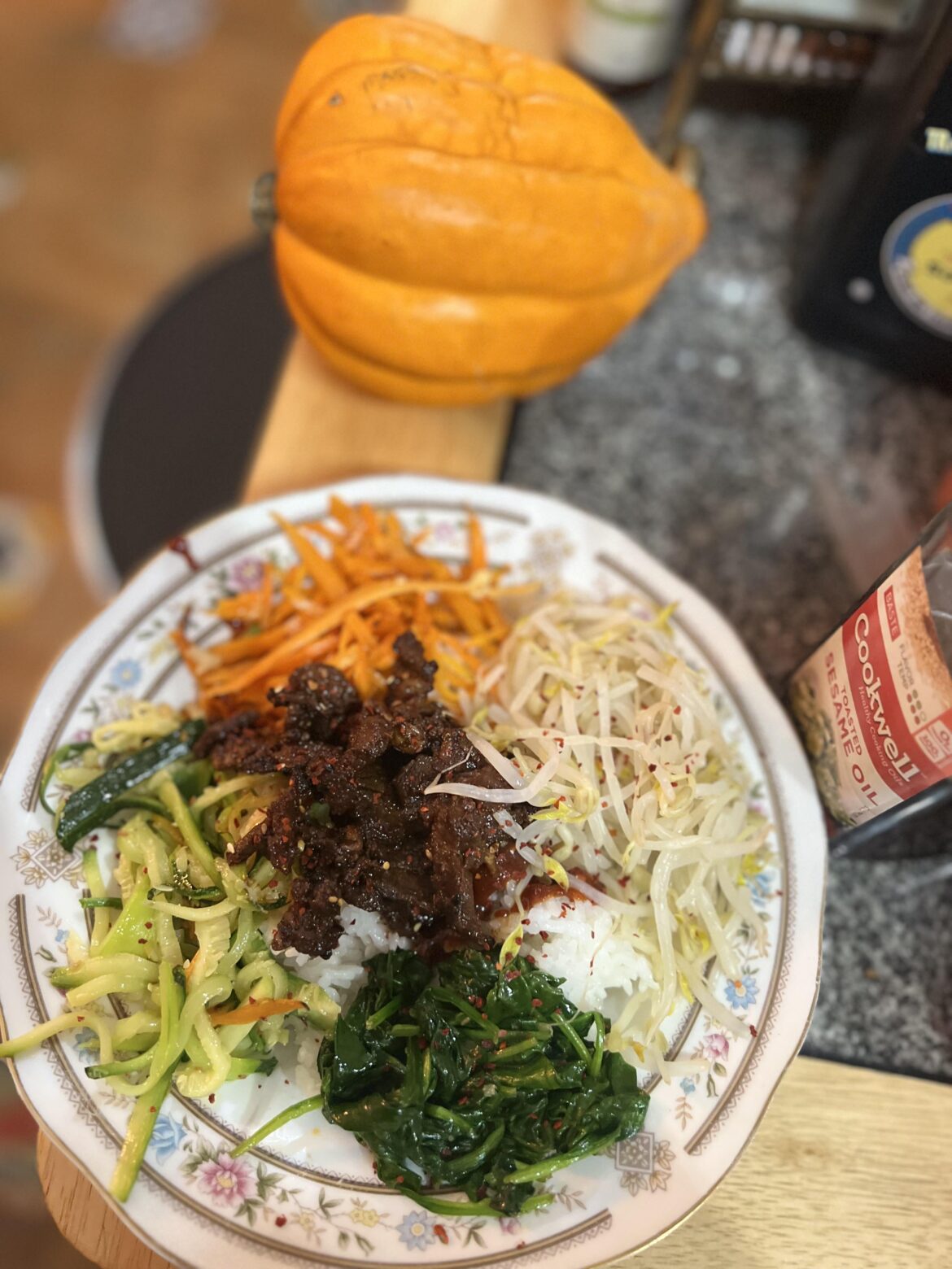 My first attempt at making my favorite! Bibimbap. 🤤