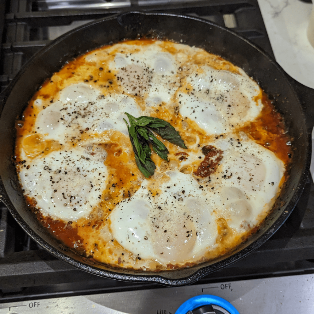 Eggs in Purgatory aka Sicilian Eggs