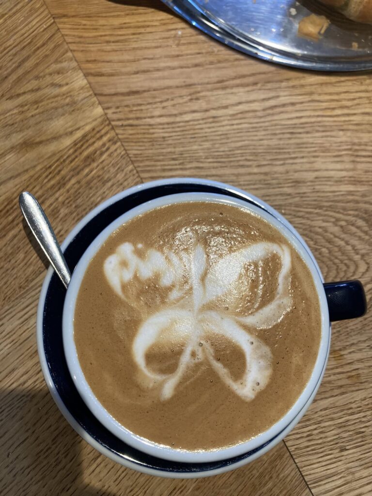 Butterfly latte art 🦋